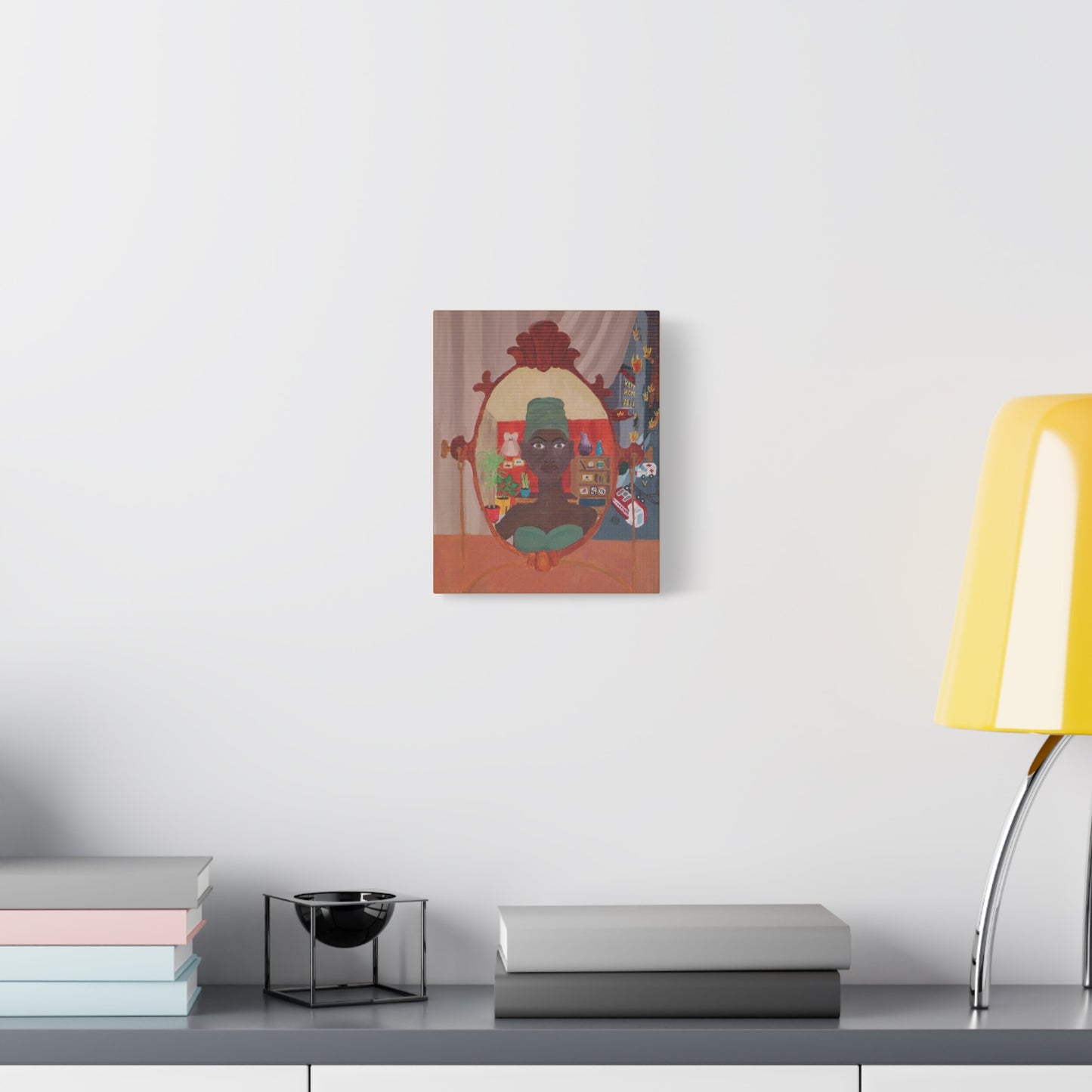 Matte Stretched Canvas - 'Mirror Self' Portrait Wall Art Printify
