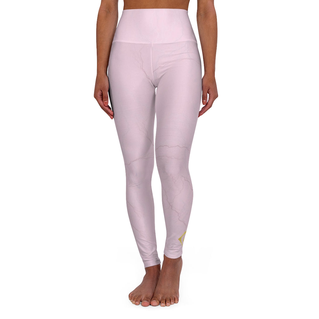 Rose Quartz High Waisted Yoga Leggings