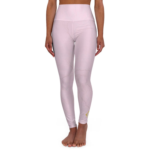 Rose Quartz High Waisted Yoga Leggings