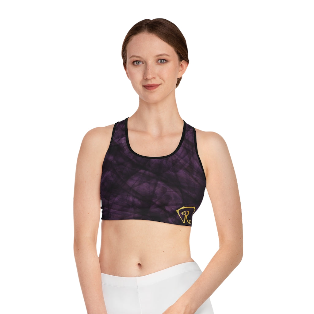 Compression Sports Bra in Amethyst