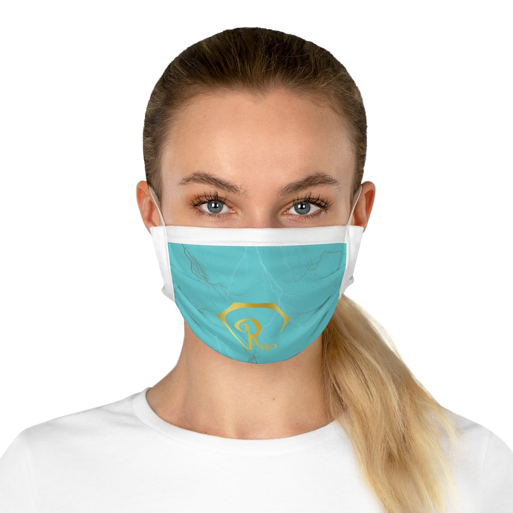 Turquoise Cotton Face Mask