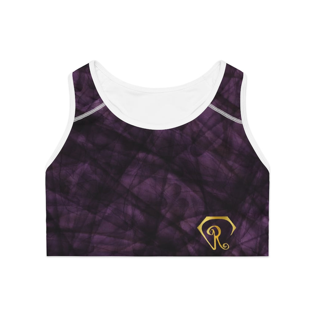 Compression Sports Bra in Amethyst