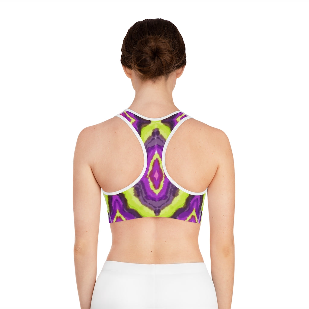 Compression Sports Bra in Geode