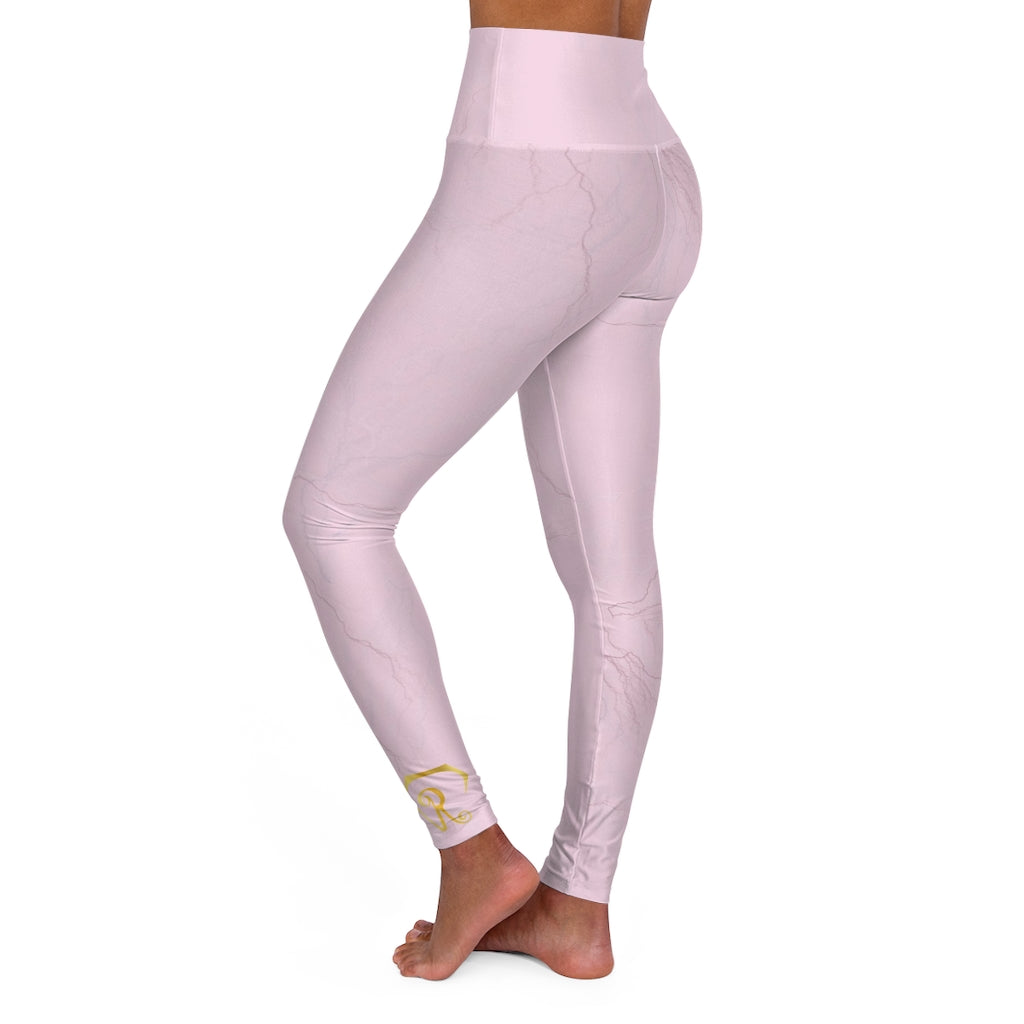 Rose Quartz High Waisted Yoga Leggings