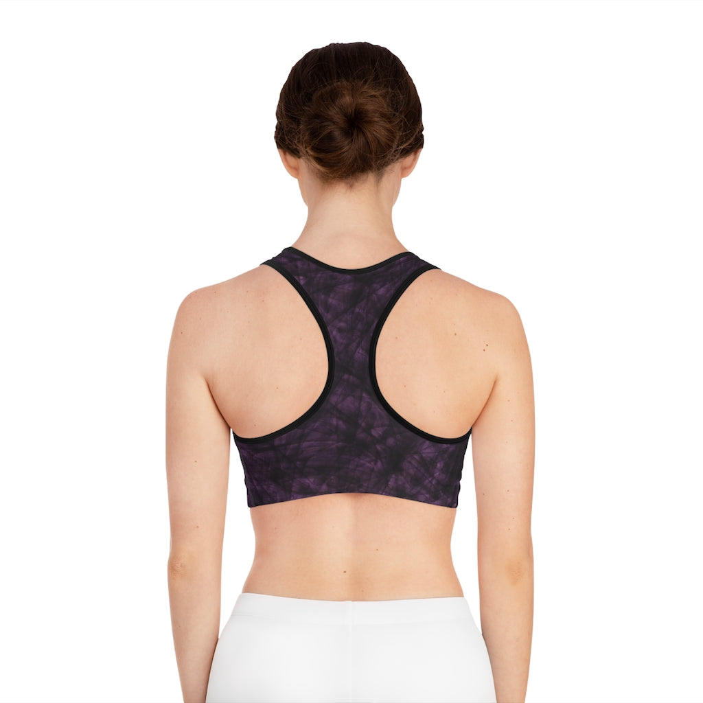 Compression Sports Bra in Amethyst