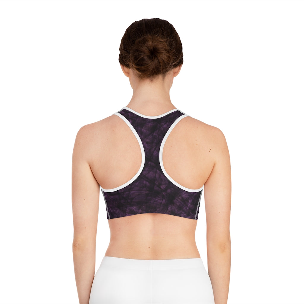 Compression Sports Bra in Amethyst