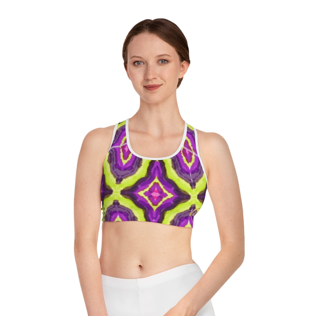 Compression Sports Bra in Geode