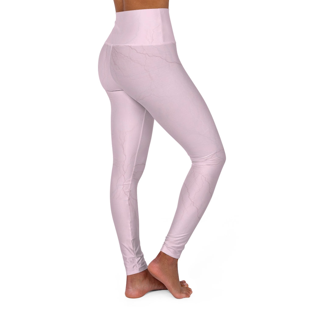 Rose Quartz High Waisted Yoga Leggings