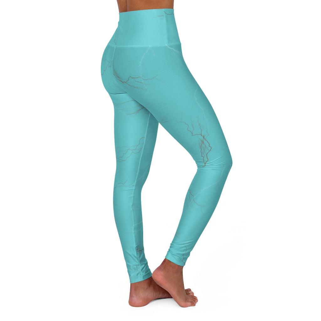 Turquoise High Waisted Yoga Leggings