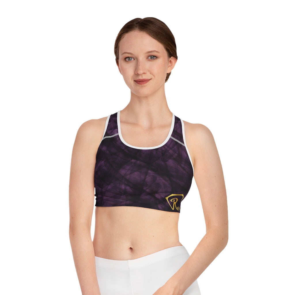 Compression Sports Bra in Amethyst