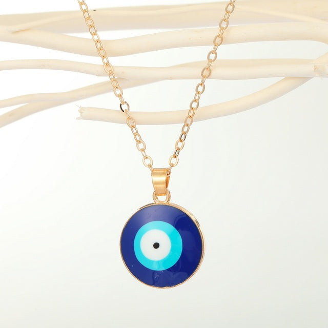 Crystal Evil Eye Necklace