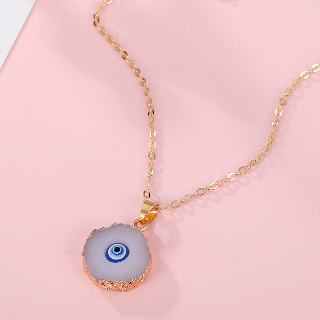 Crystal Evil Eye Necklace