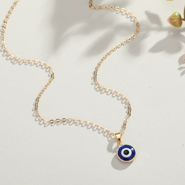 Crystal Evil Eye Necklace