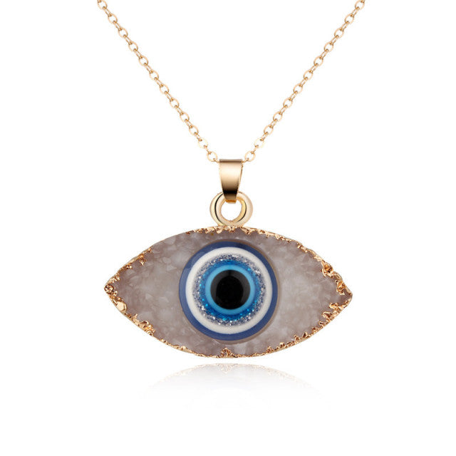 Crystal Evil Eye Necklace