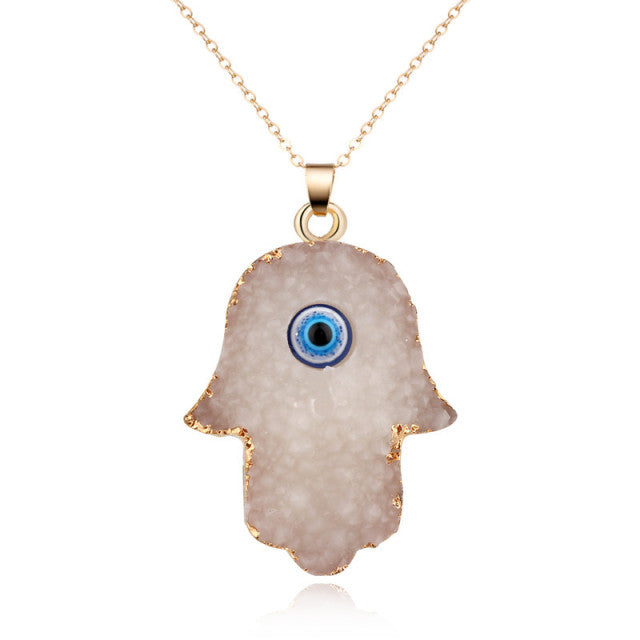Crystal Evil Eye Necklace