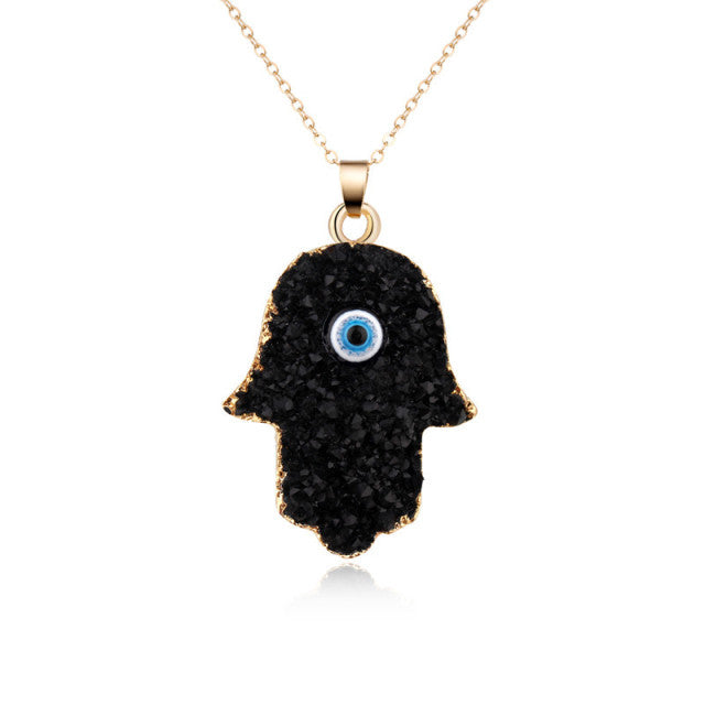 Crystal Evil Eye Necklace