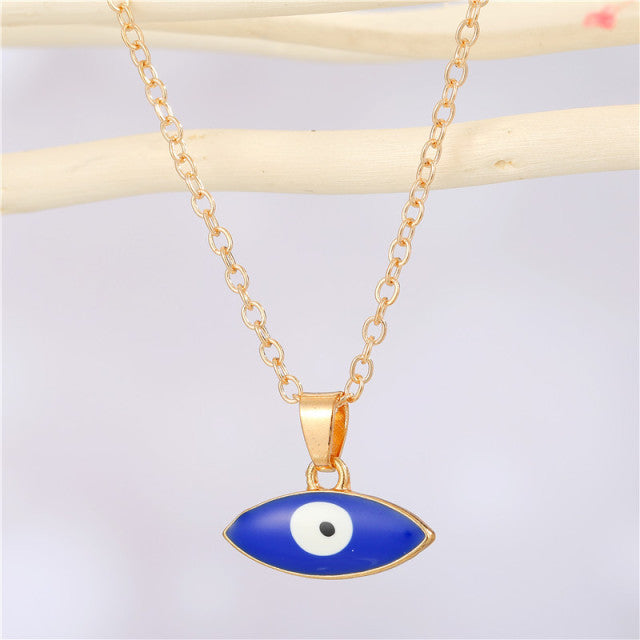 Crystal Evil Eye Necklace