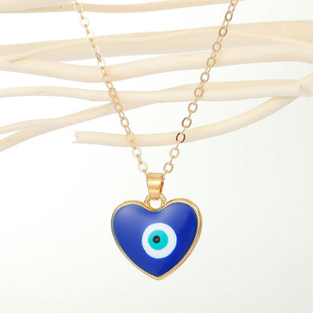 Crystal Evil Eye Necklace