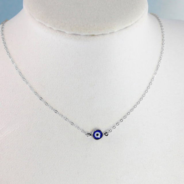 Crystal Evil Eye Necklace