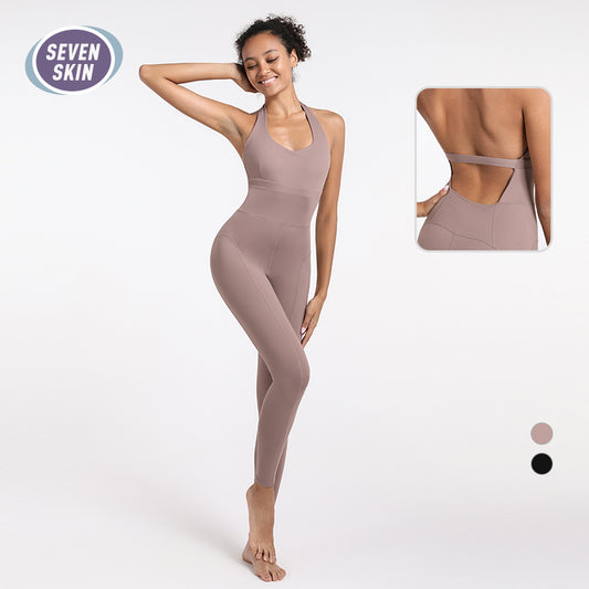 Backless Yoga Jumpsuit