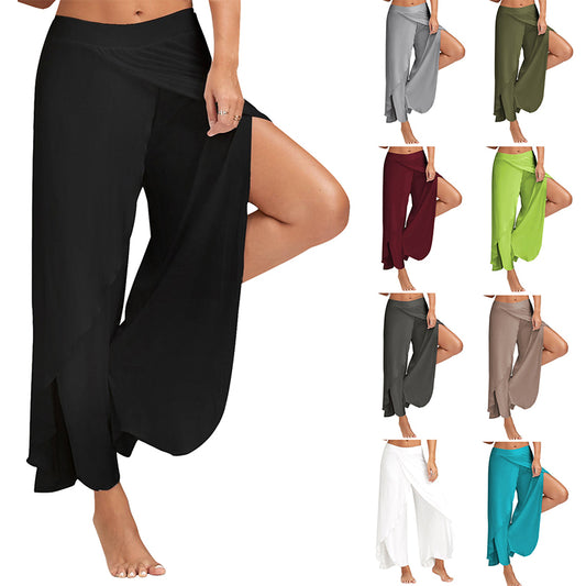 Split Wide Legged Pants