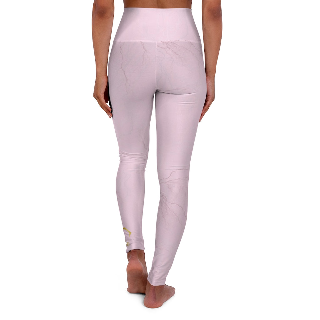 Rose Quartz High Waisted Yoga Leggings