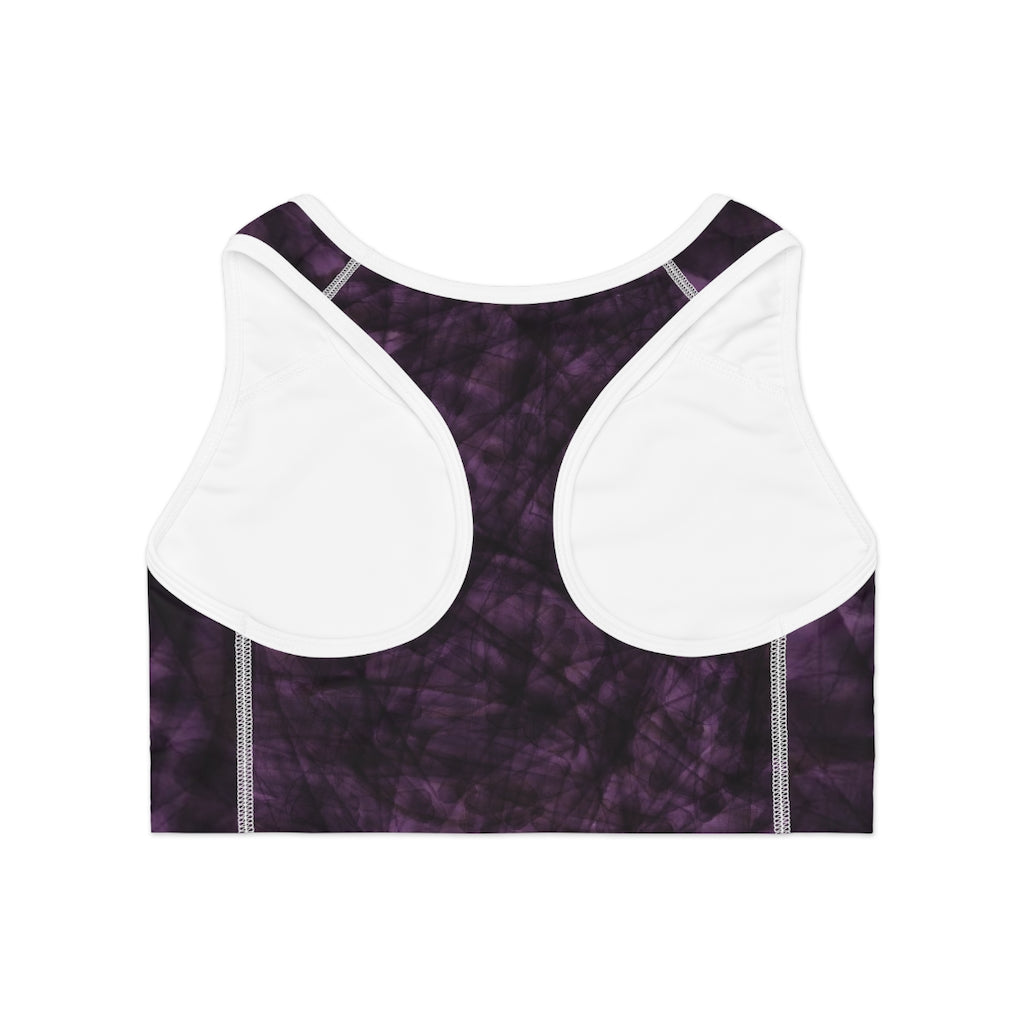 Compression Sports Bra in Amethyst