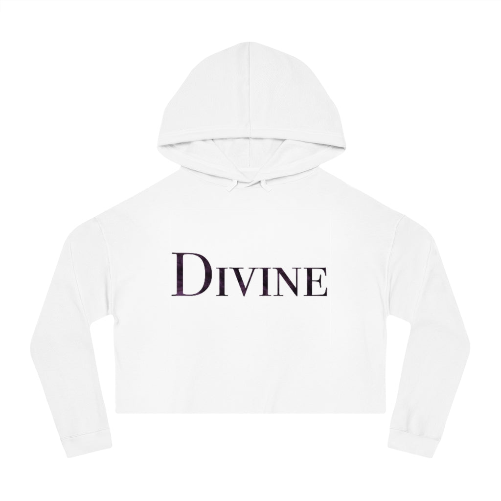 Divine in Amethyst Cropped Hooded Sweatshirt