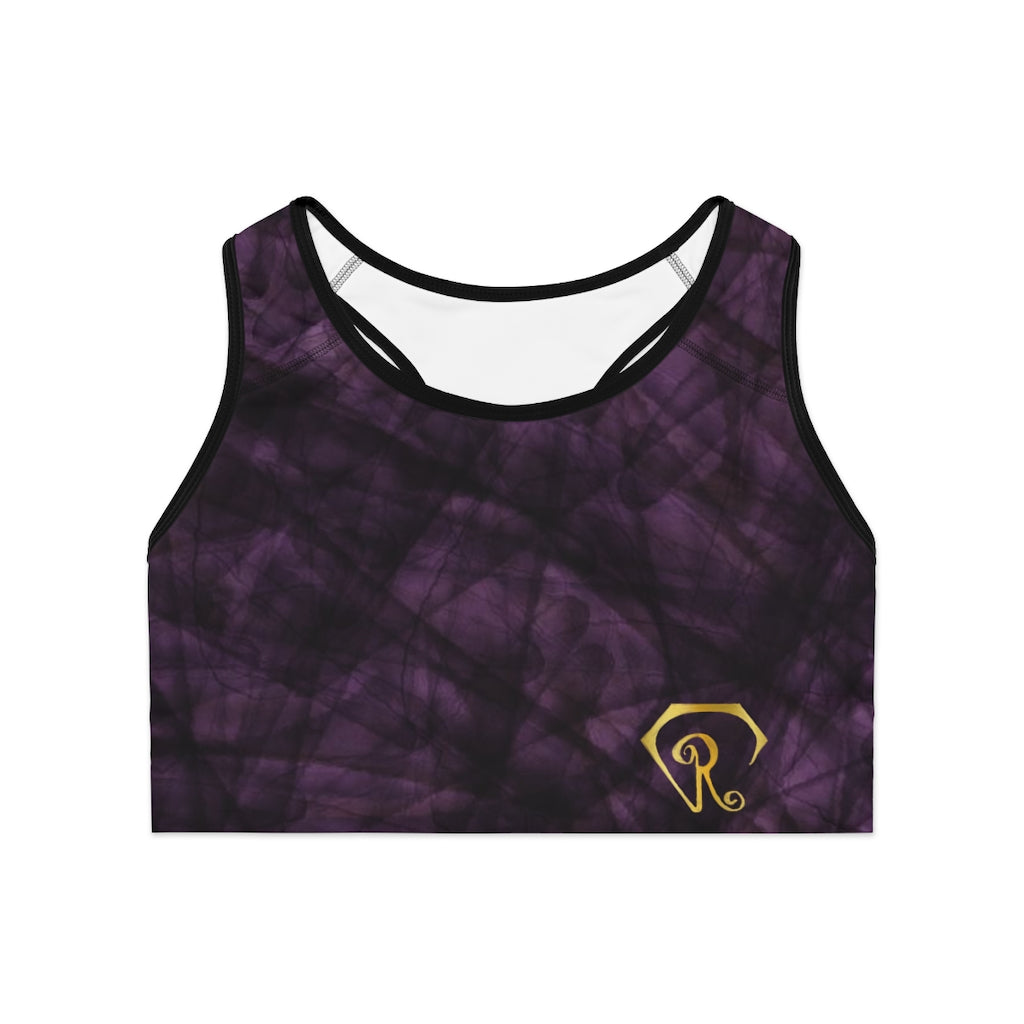 Compression Sports Bra in Amethyst